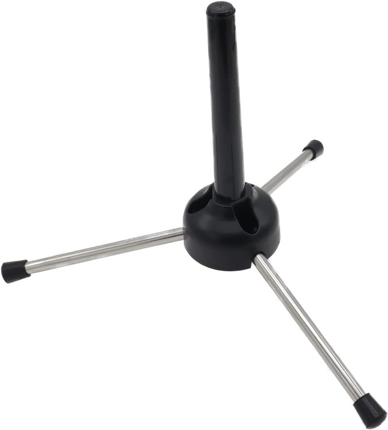 Cheerock Portable Clarinet Stand Holder, Metal 3-Leg Clarinet Support, Flute Stand Compatible with Clarinets, Saxophones, and Other Wind Instruments - Image 1